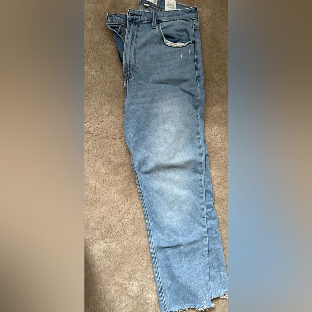 Abercrombie &fitch ankle straight ultra high rise!